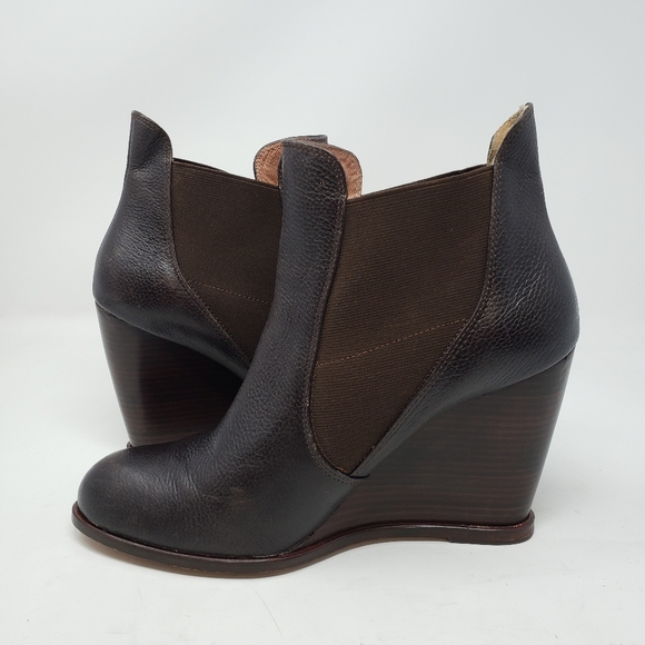 Corso Como Lexy Wedge pebbled leather booties size 11 - Picture 8 of 10